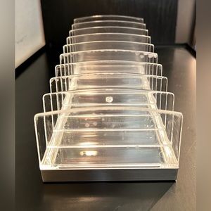 Acrylic Makeup Palette Holder-Accordion Style Organizer-All Organization Types